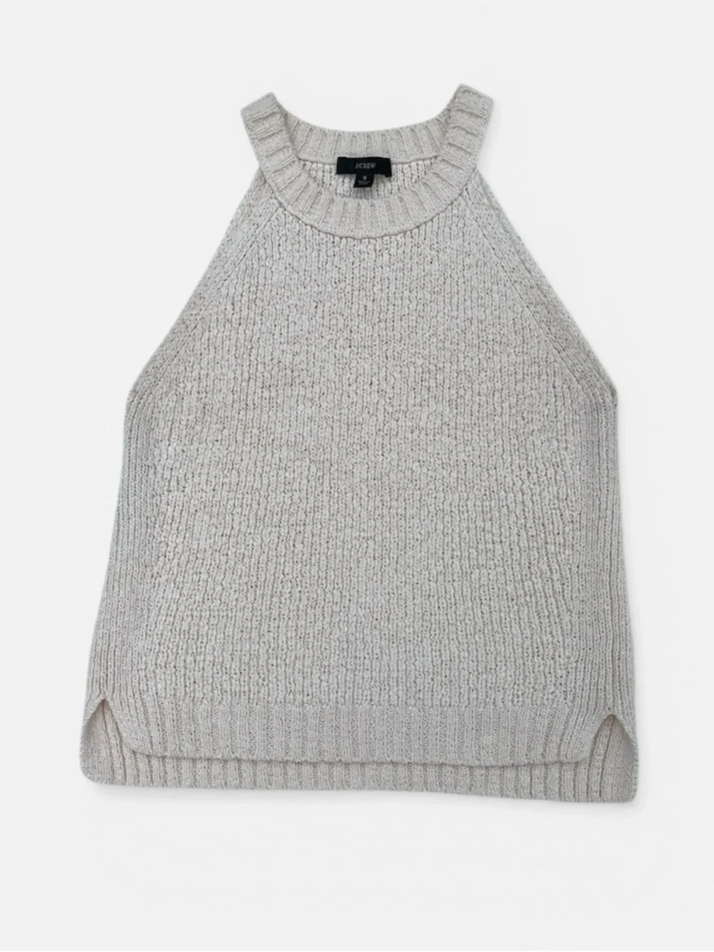 J. Crew Hi-Neck Sweater Tank in Antique White (Cream) Size Small - Picture 8 of 10